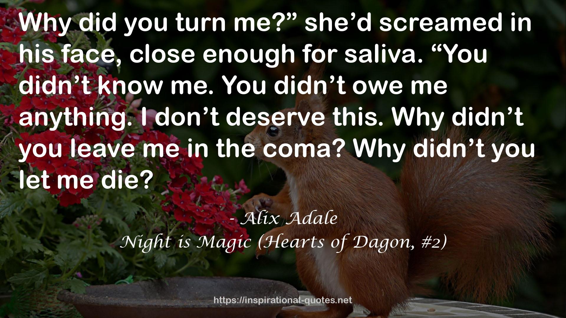 Night is Magic (Hearts of Dagon, #2) QUOTES