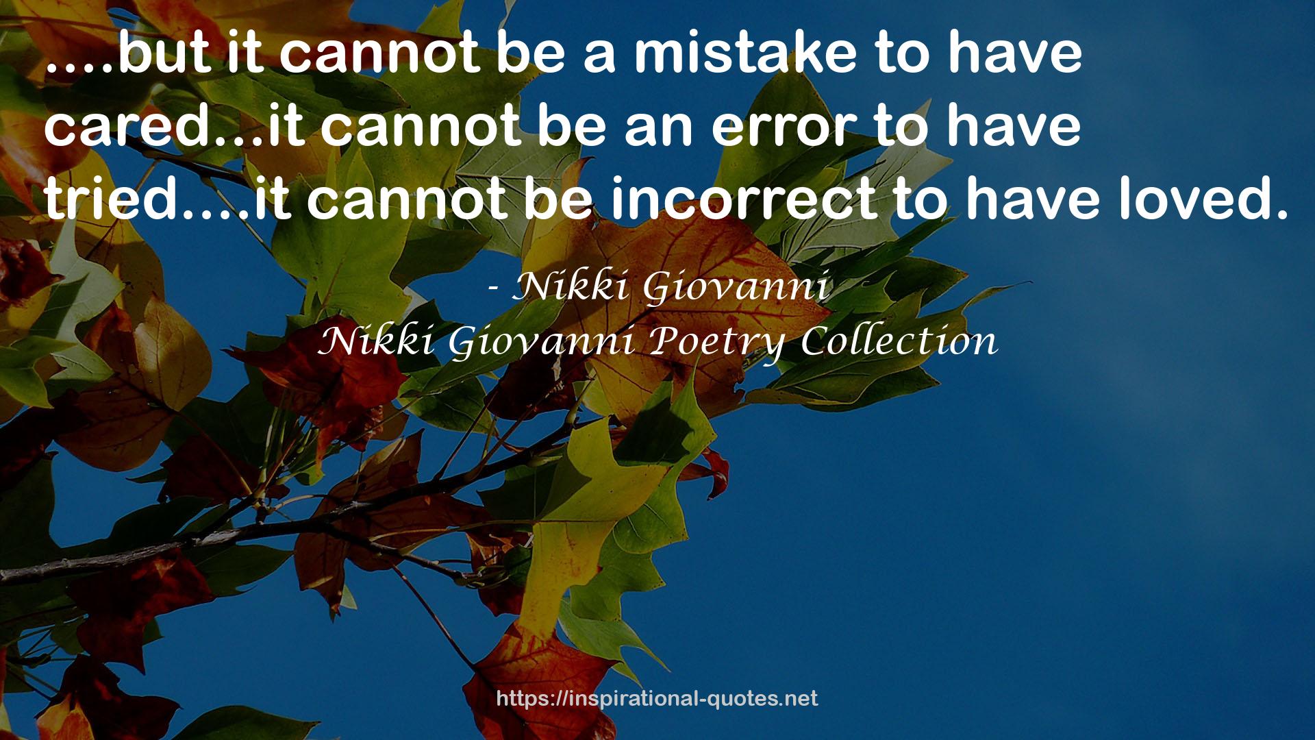 Nikki Giovanni Poetry Collection QUOTES