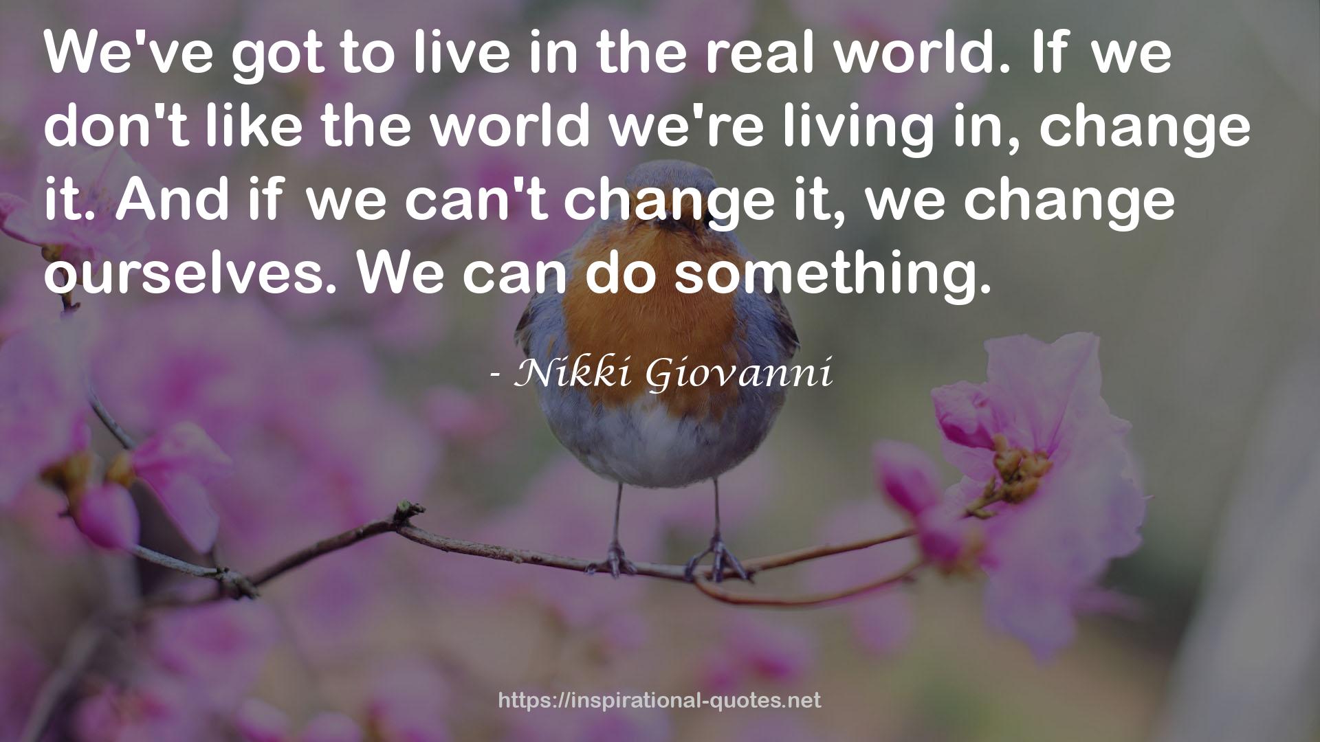 Nikki Giovanni QUOTES