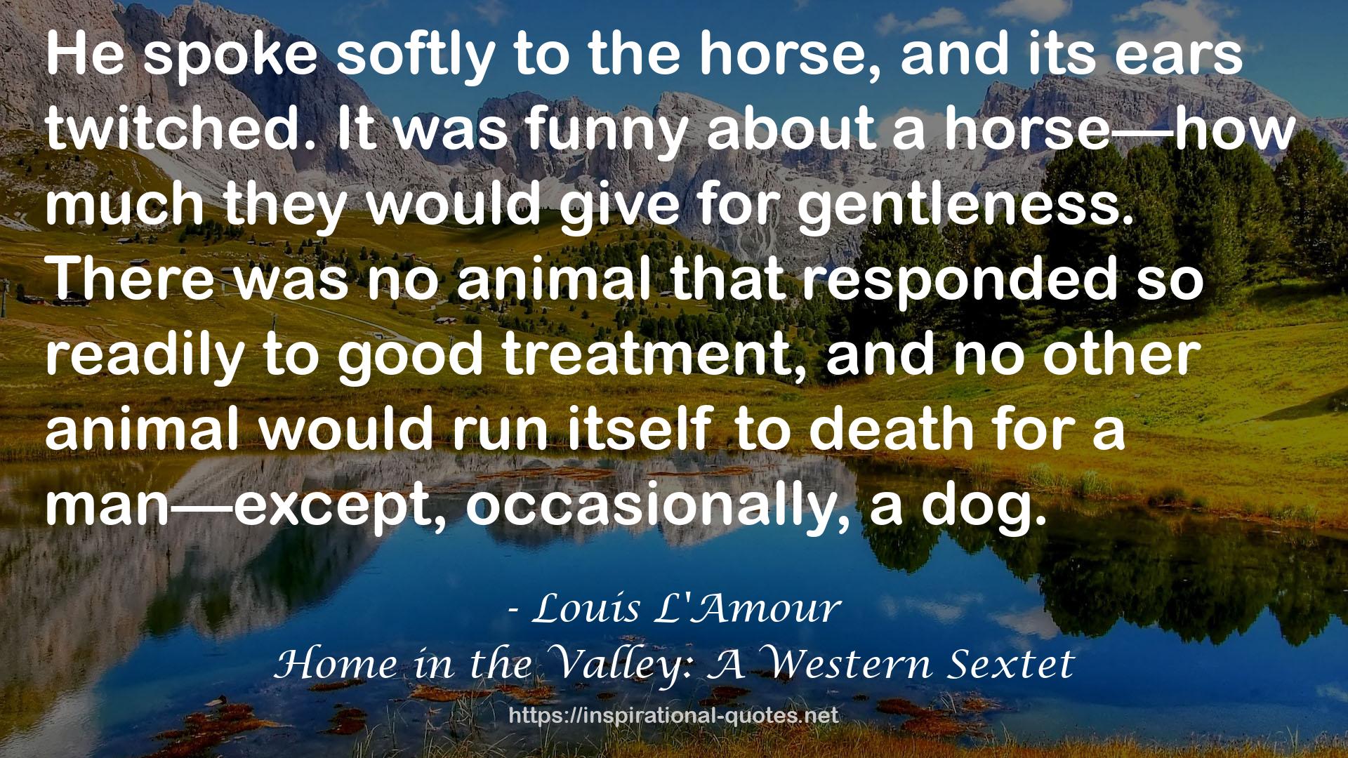 Home in the Valley: A Western Sextet QUOTES