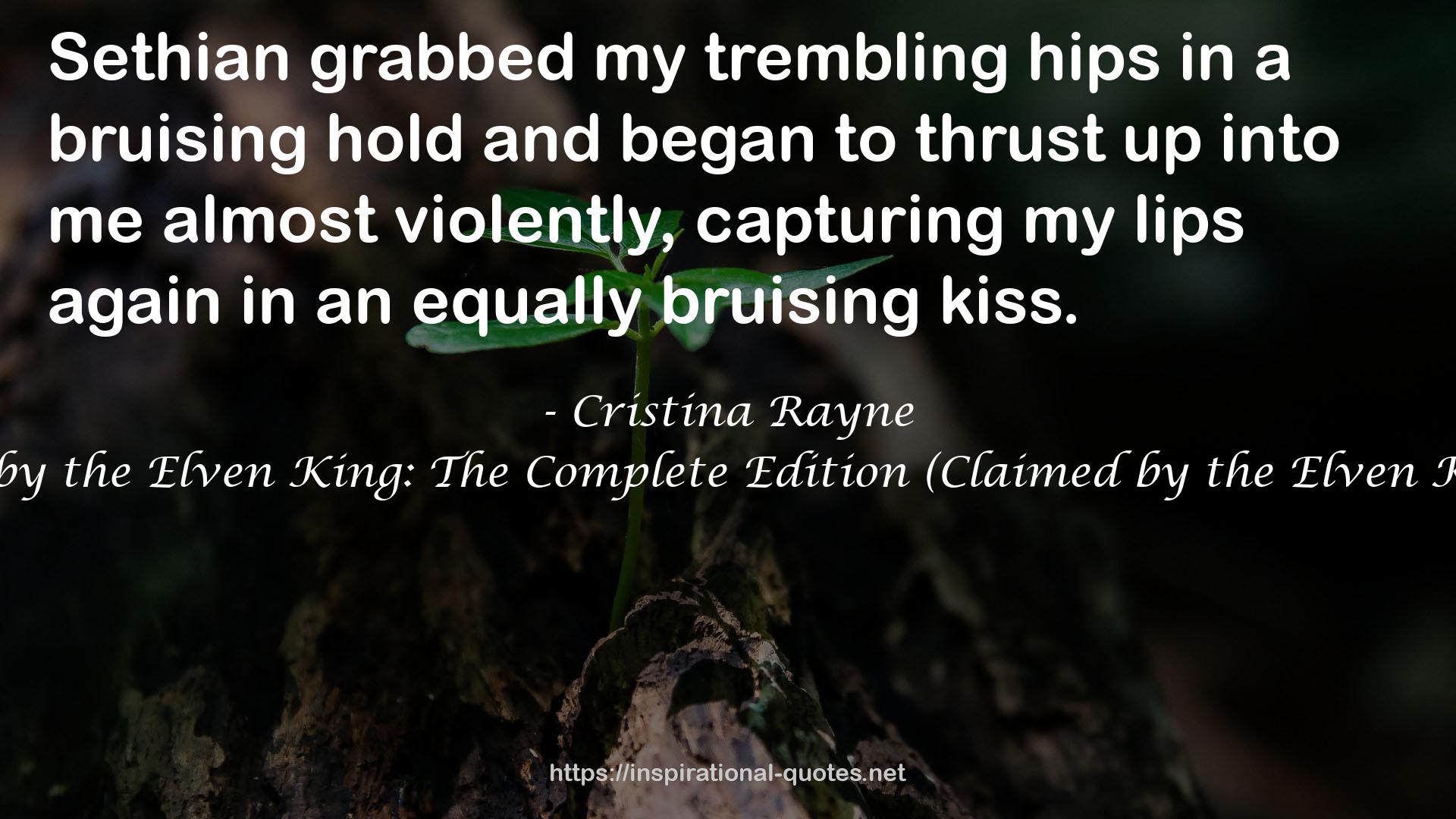 a bruising hold  QUOTES