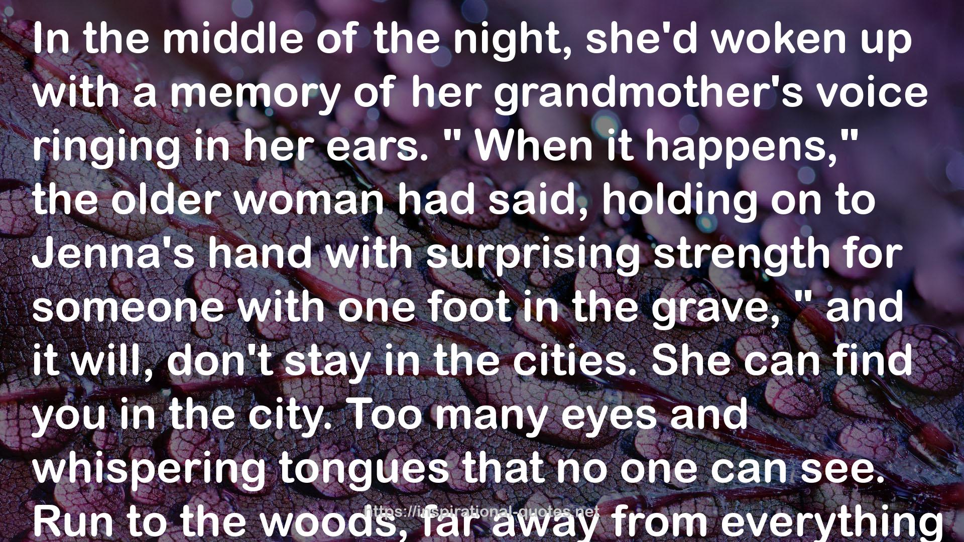 the older woman  QUOTES