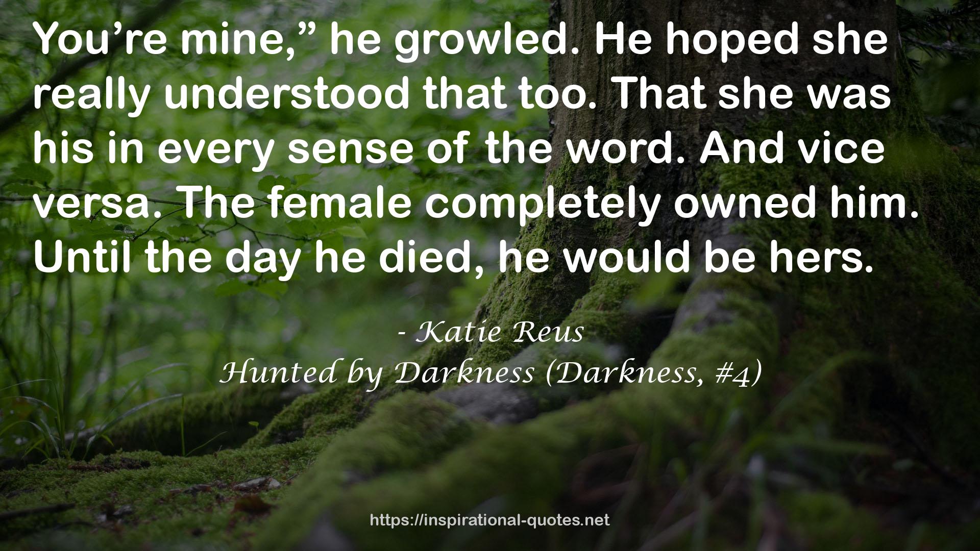 Hunted by Darkness (Darkness, #4) QUOTES