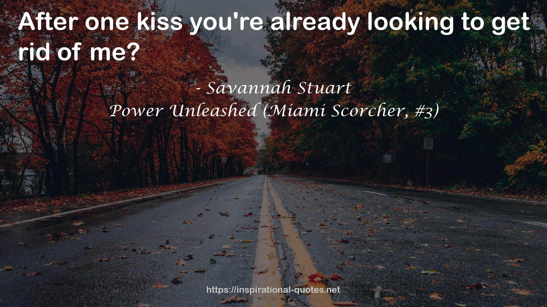 Power Unleashed (Miami Scorcher, #3) QUOTES