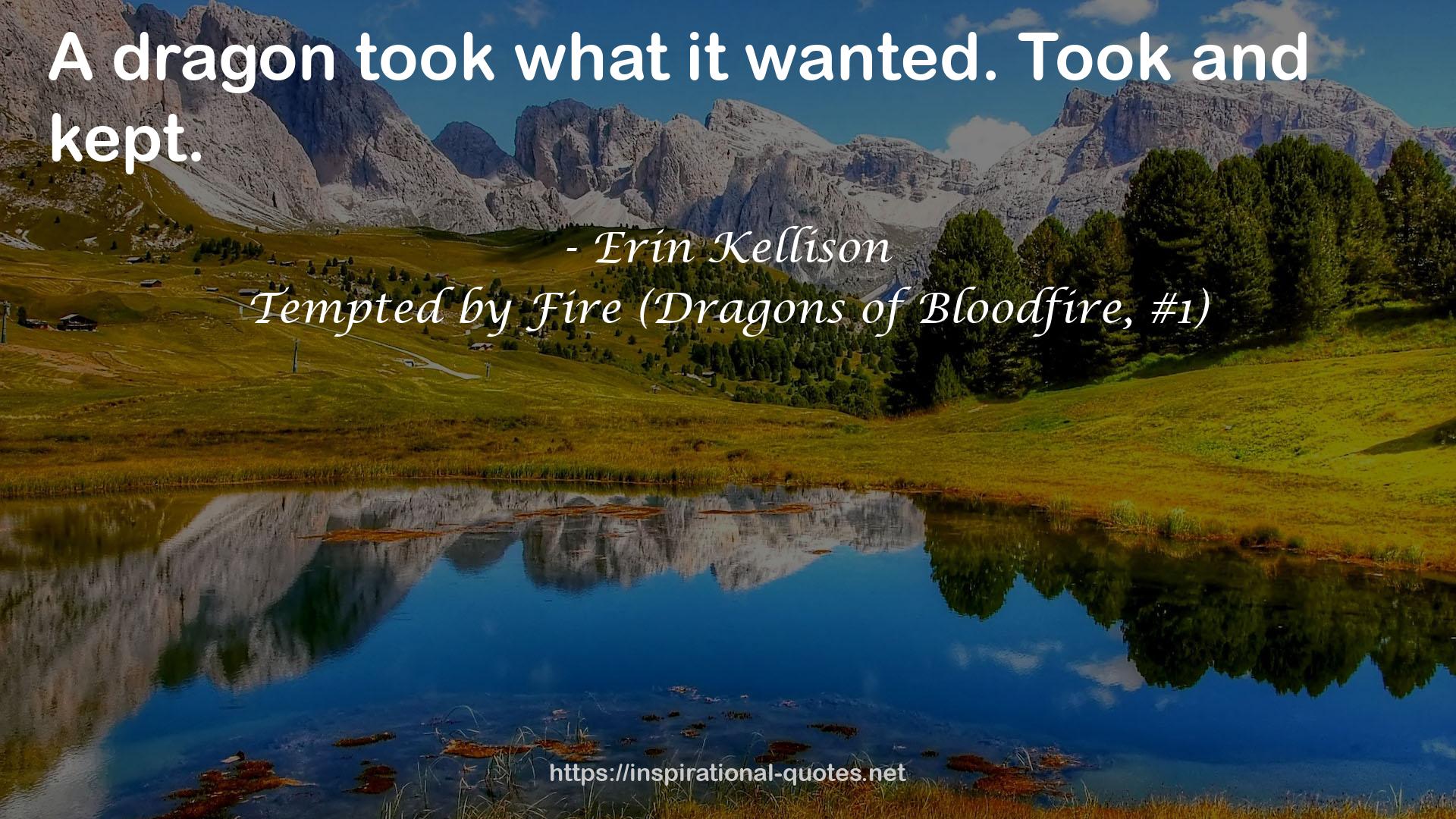 Tempted by Fire (Dragons of Bloodfire, #1) QUOTES