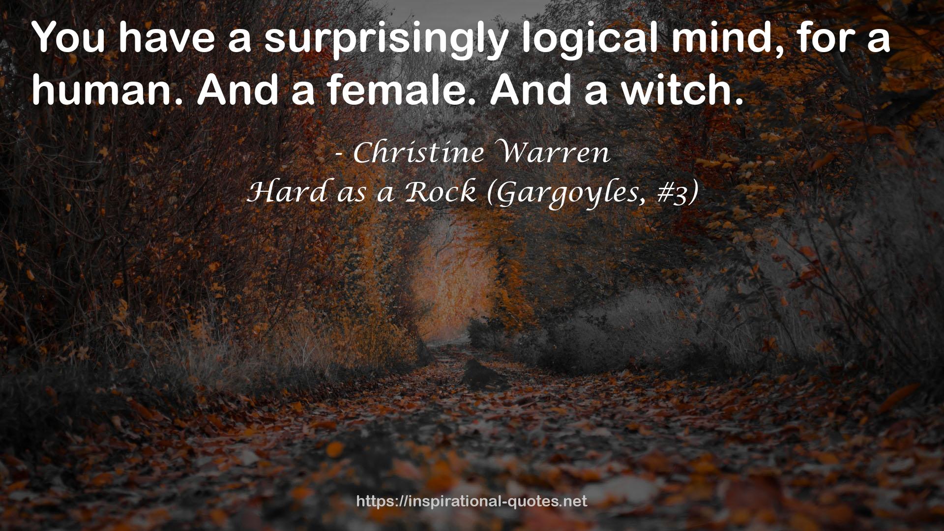 Hard as a Rock (Gargoyles, #3) QUOTES