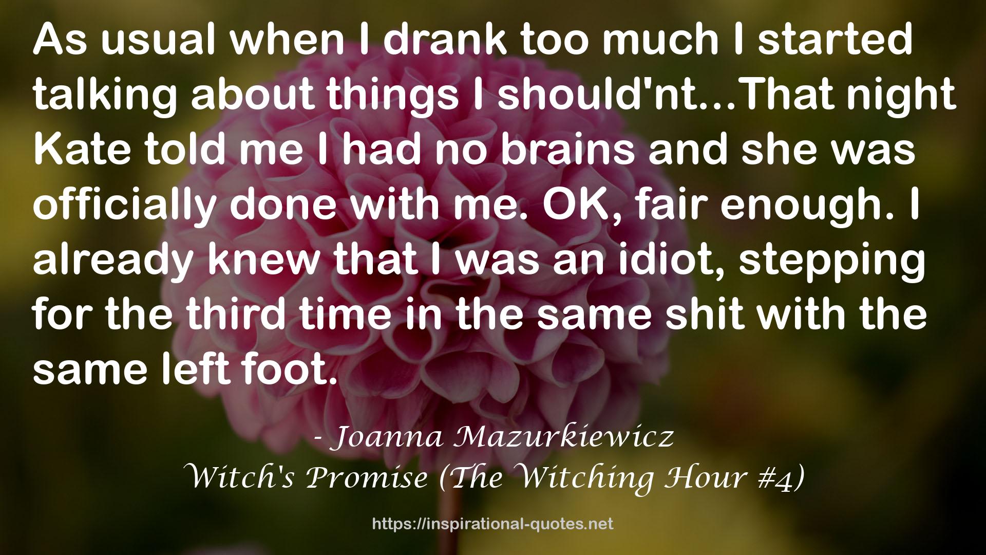 Witch's Promise (The Witching Hour #4) QUOTES