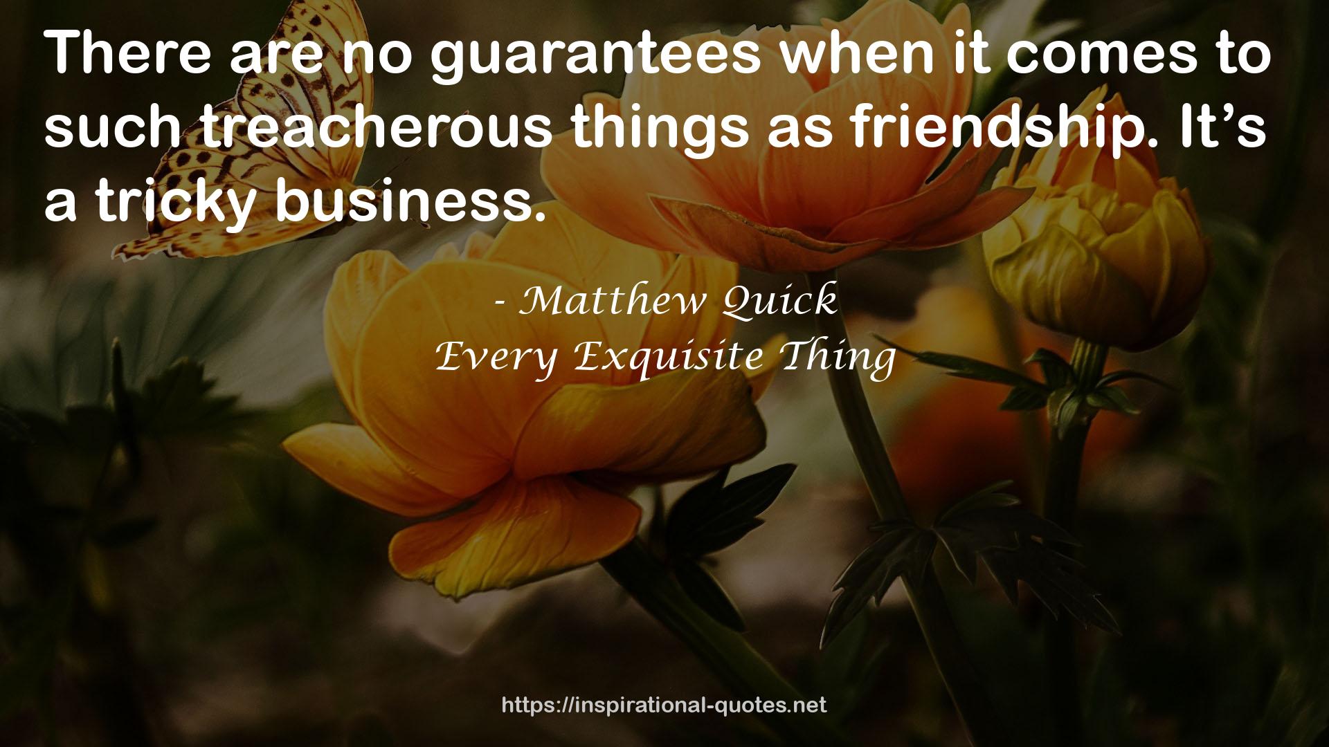 Every Exquisite Thing QUOTES