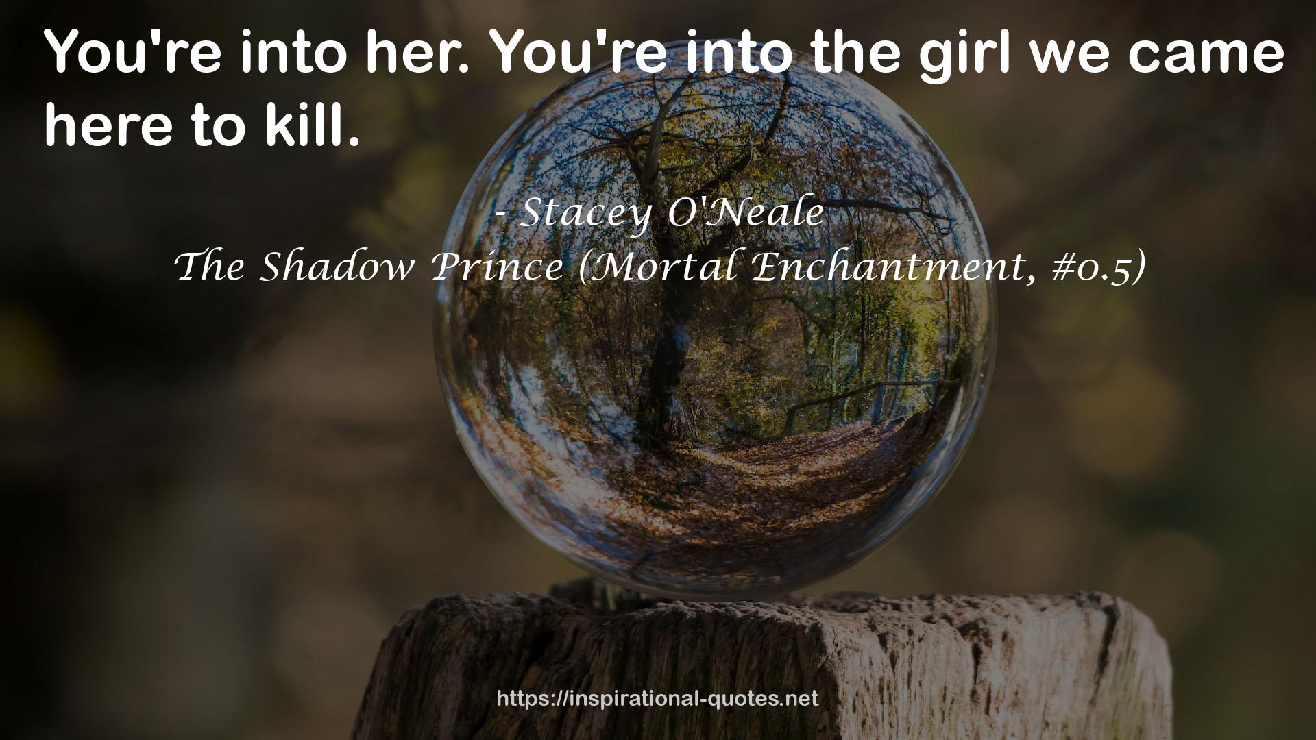 The Shadow Prince (Mortal Enchantment, #0.5) QUOTES