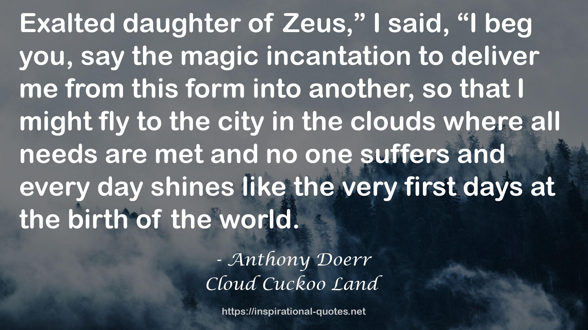 Cloud Cuckoo Land QUOTES