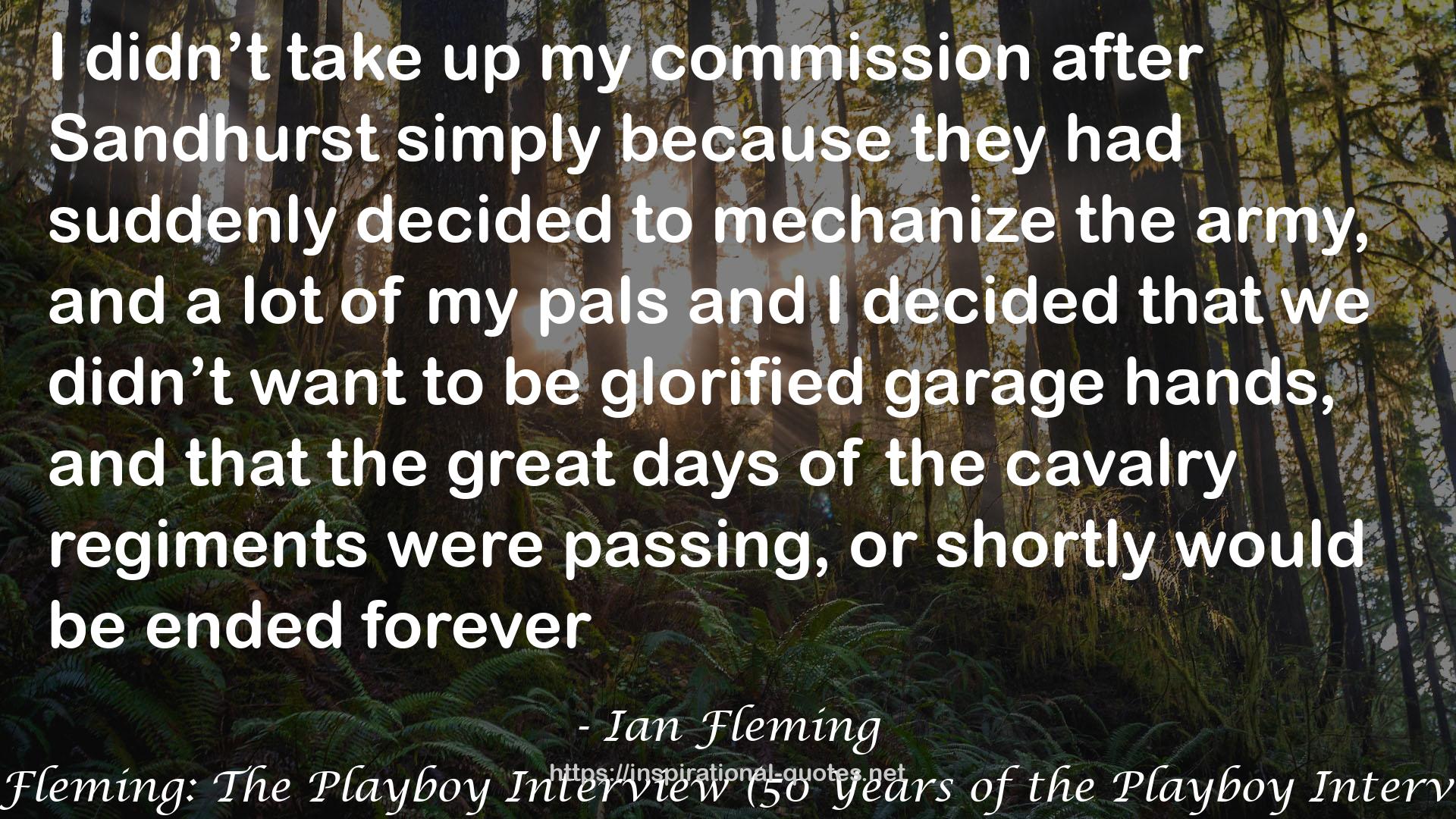 Ian Fleming: The Playboy Interview (50 Years of the Playboy Interview) QUOTES