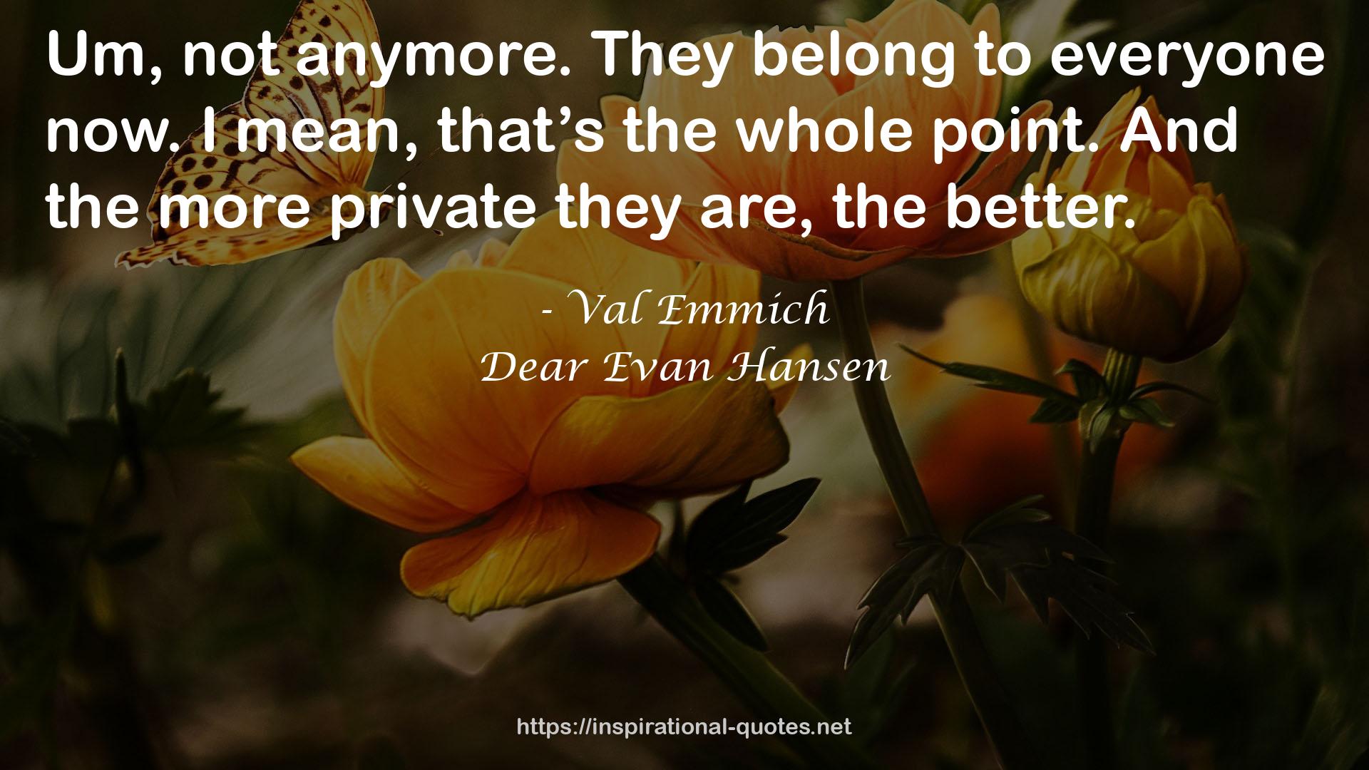 Val Emmich QUOTES