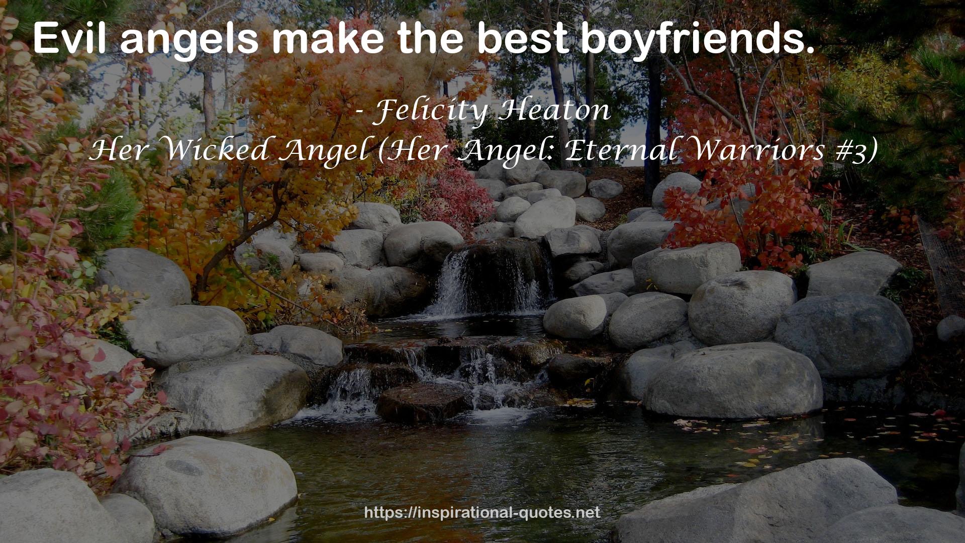 Her Wicked Angel (Her Angel: Eternal Warriors #3) QUOTES