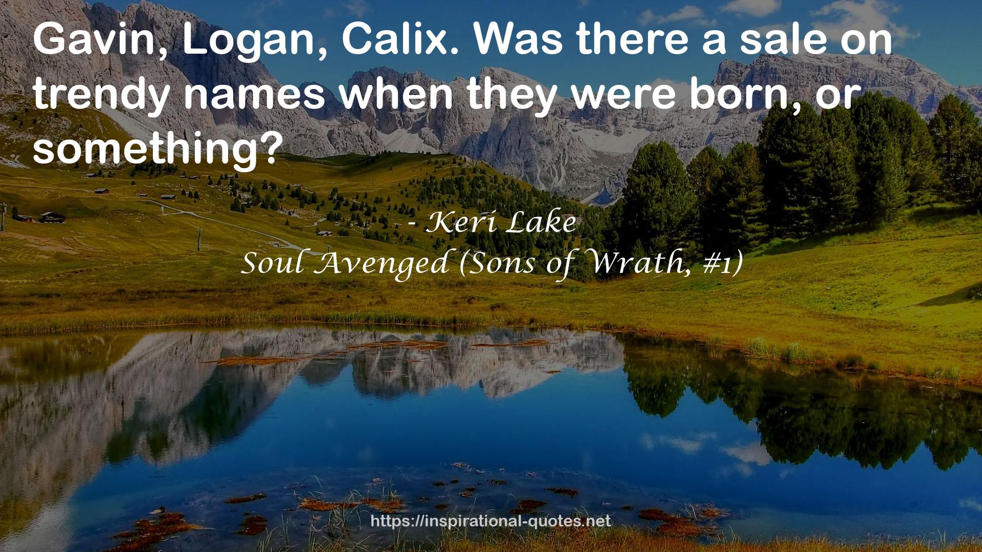Soul Avenged (Sons of Wrath, #1) QUOTES