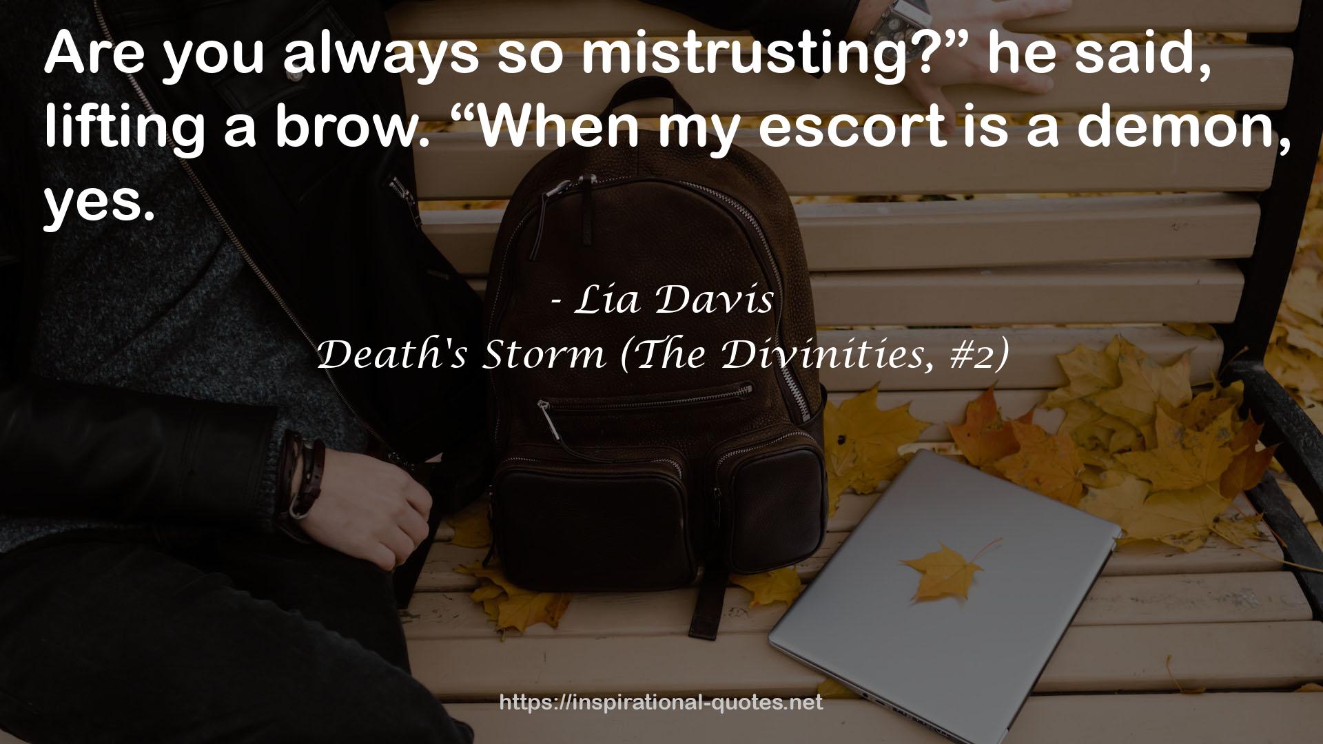 Death's Storm (The Divinities, #2) QUOTES