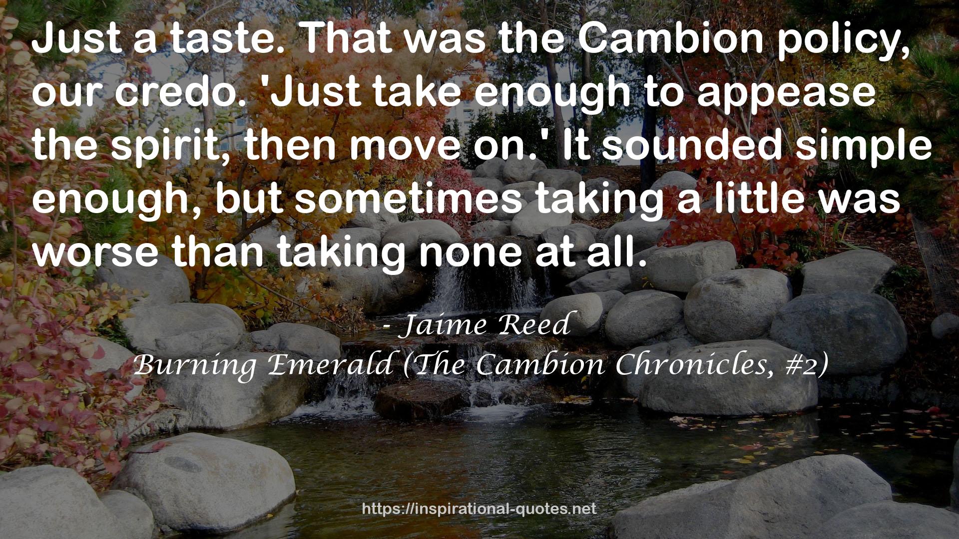 Burning Emerald (The Cambion Chronicles, #2) QUOTES