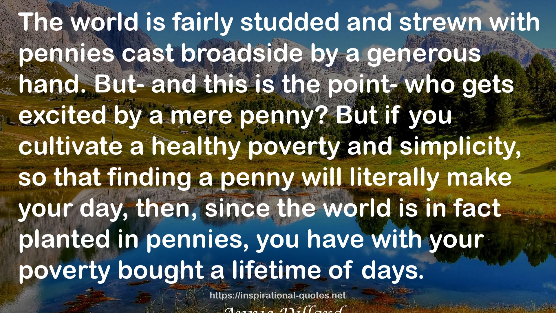 a healthy poverty  QUOTES