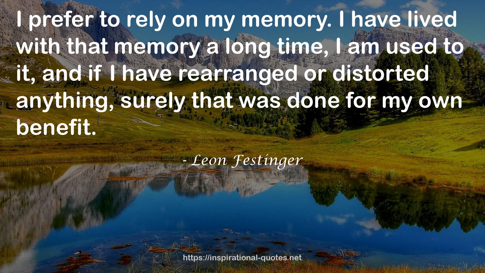 Leon Festinger QUOTES