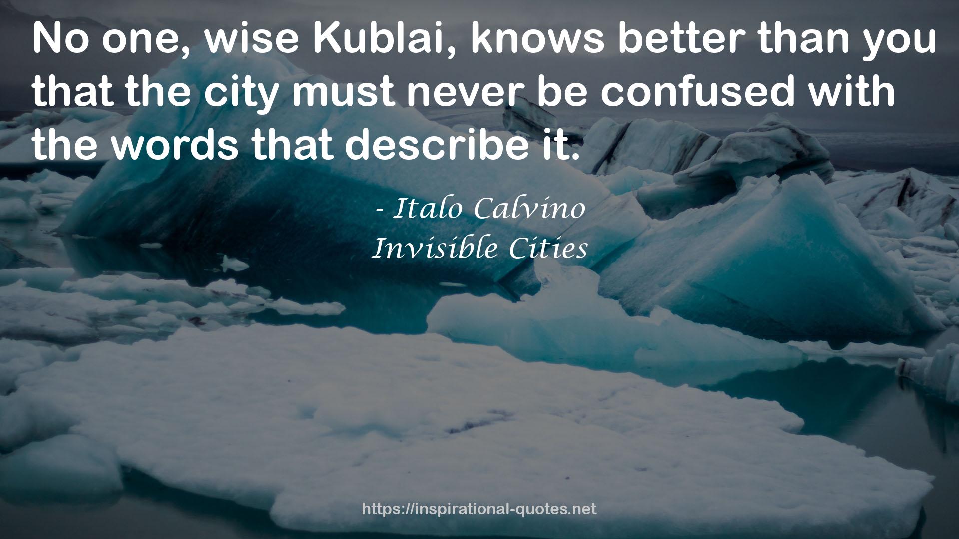 Invisible Cities QUOTES