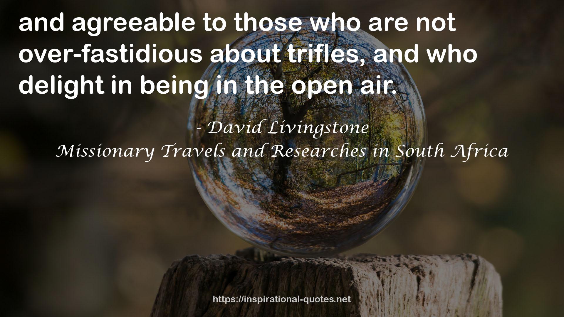 Missionary Travels and Researches in South Africa QUOTES