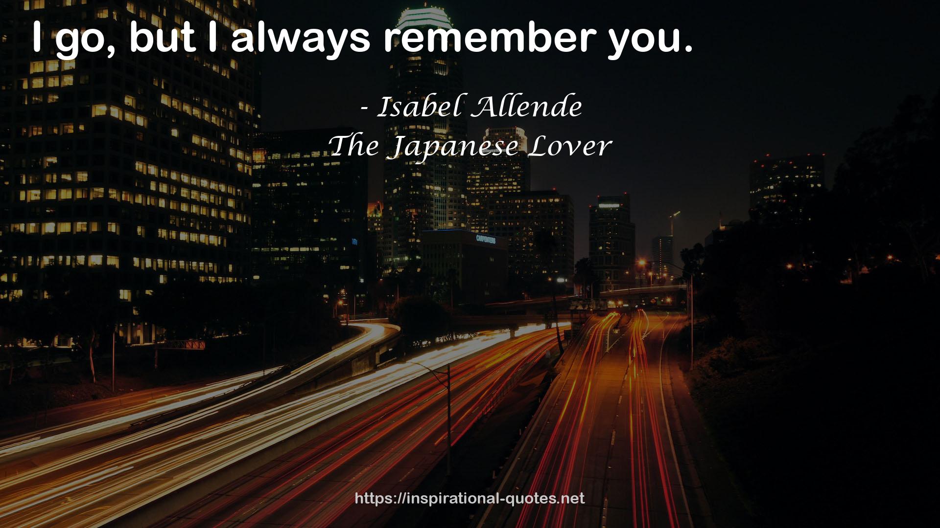 The Japanese Lover QUOTES