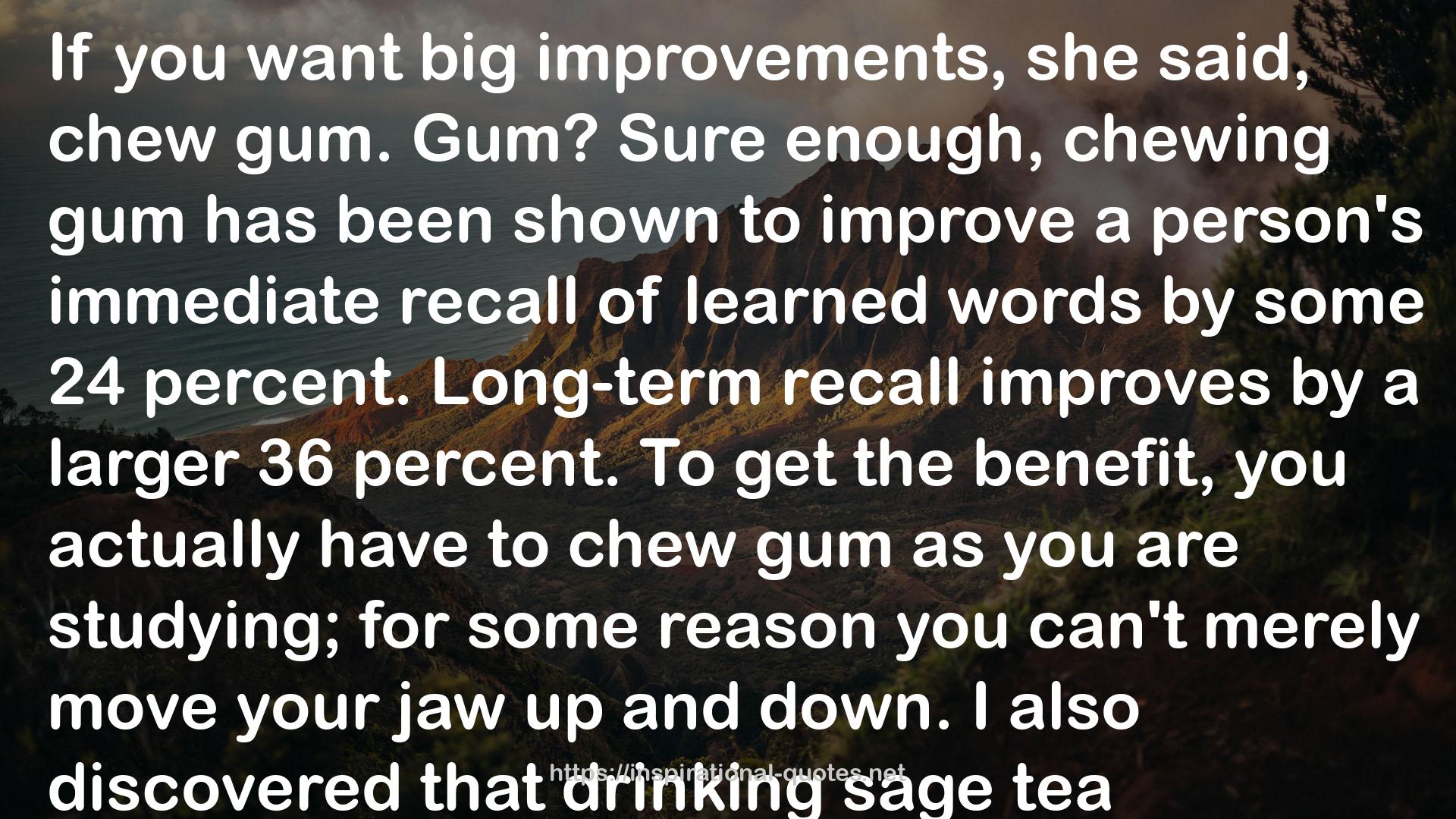 chewing gum  QUOTES