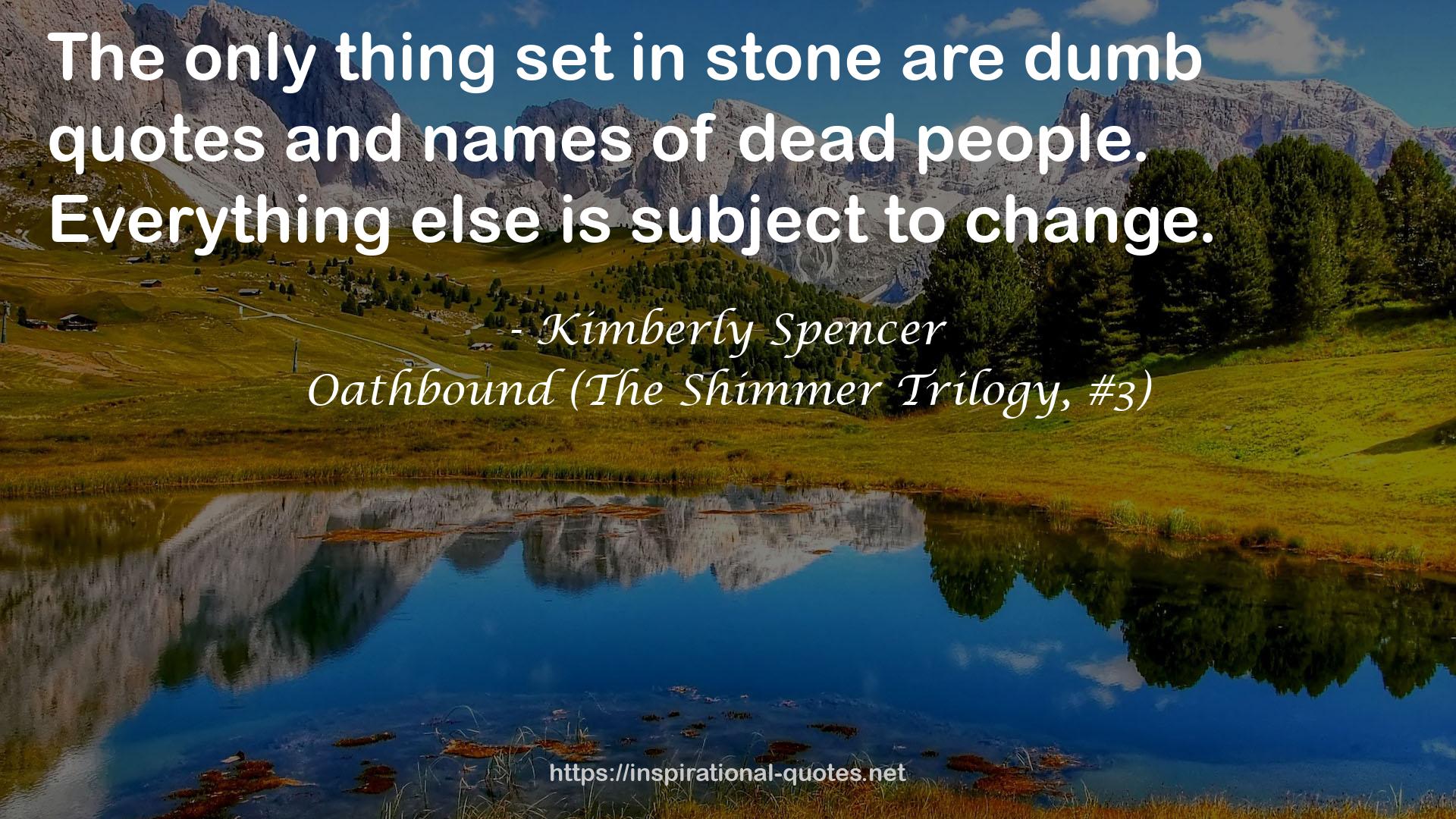 Kimberly Spencer QUOTES