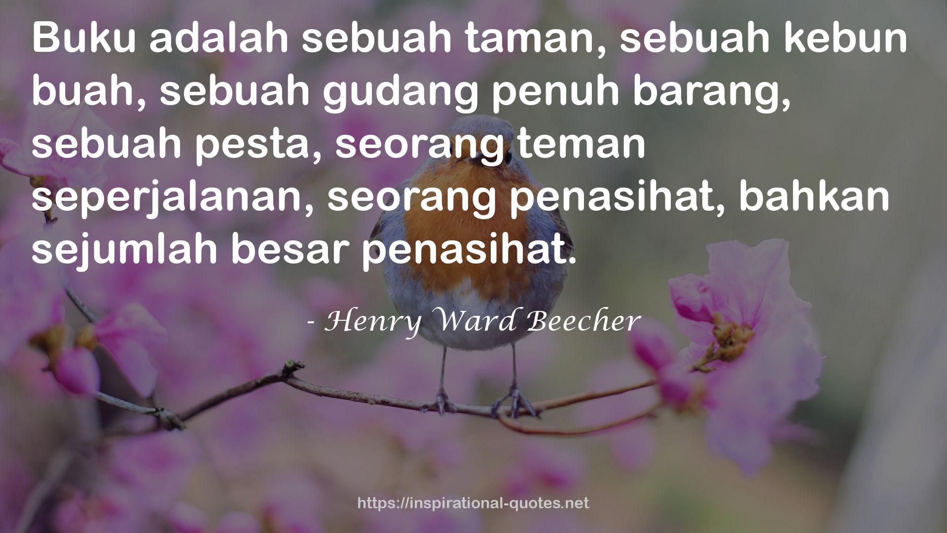 Henry Ward Beecher QUOTES