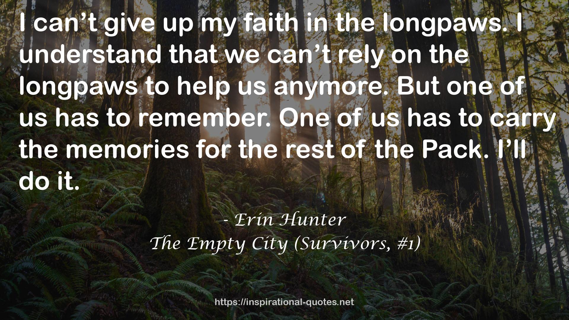 The Empty City (Survivors, #1) QUOTES