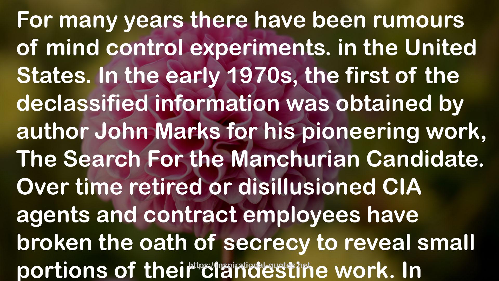 John Marks  QUOTES