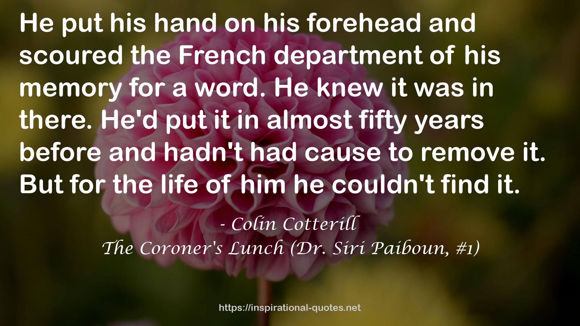 Colin Cotterill QUOTES