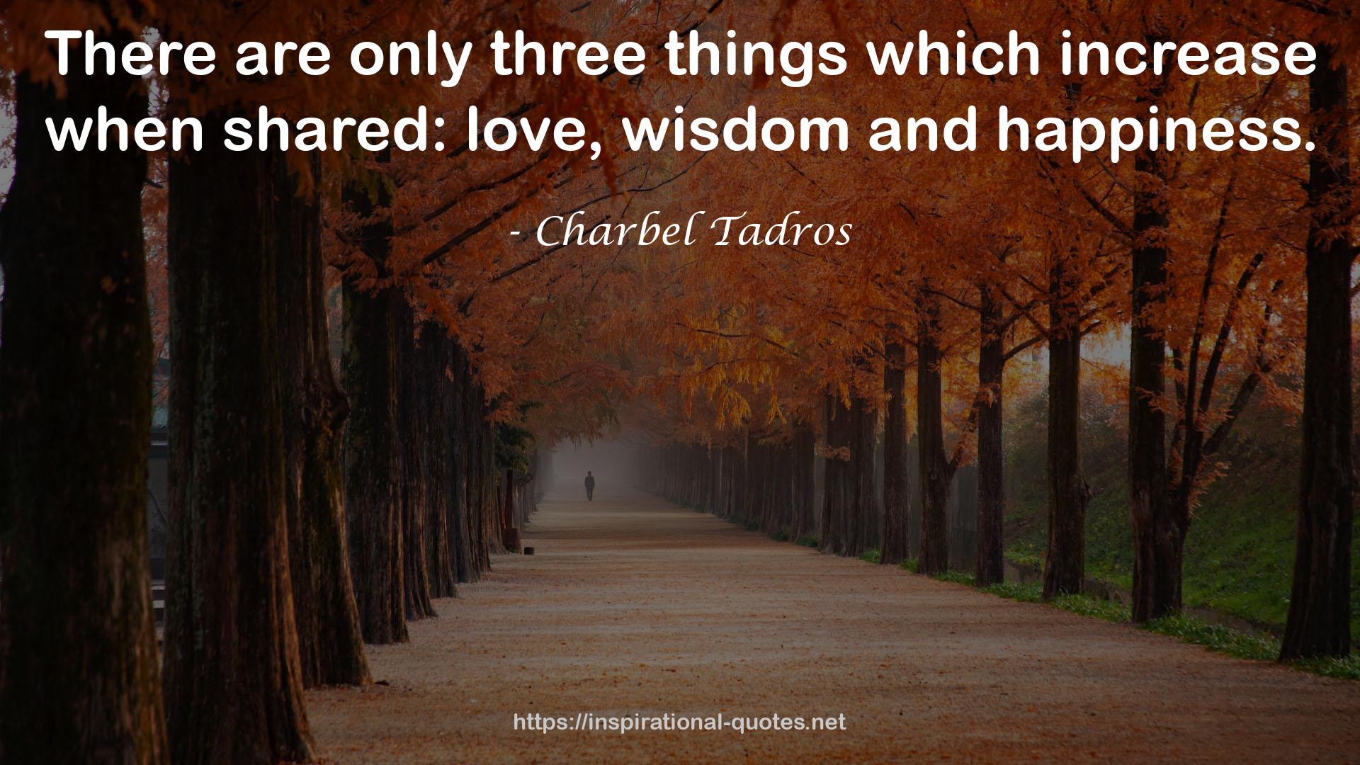 only three things  QUOTES