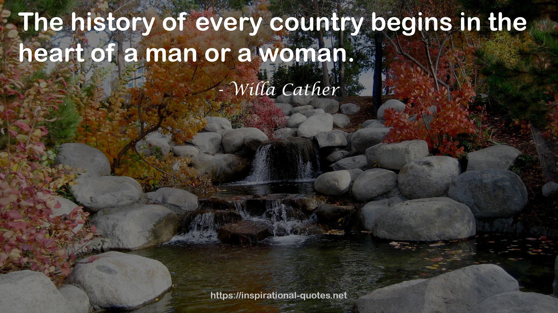 Willa Cather QUOTES