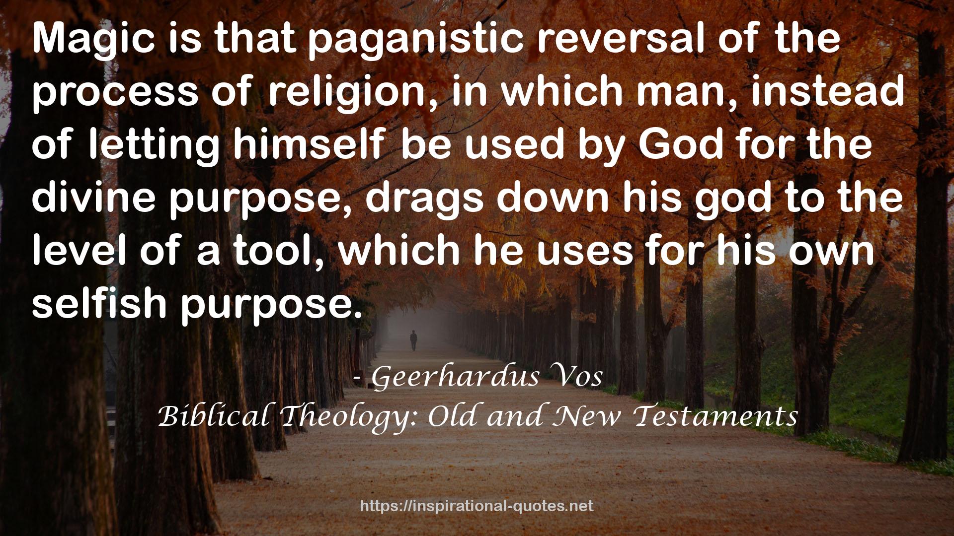 Biblical Theology: Old and New Testaments QUOTES