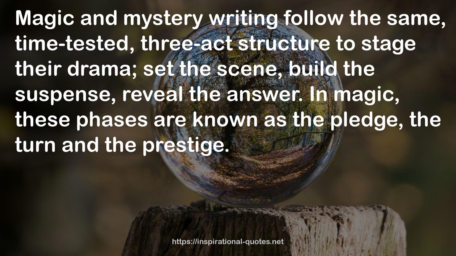 mystery writing  QUOTES