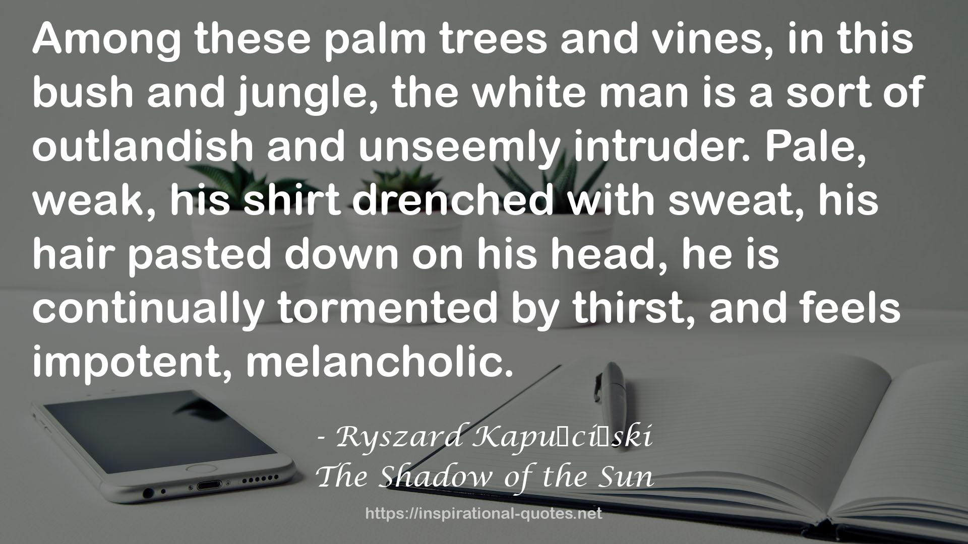 The Shadow of the Sun QUOTES