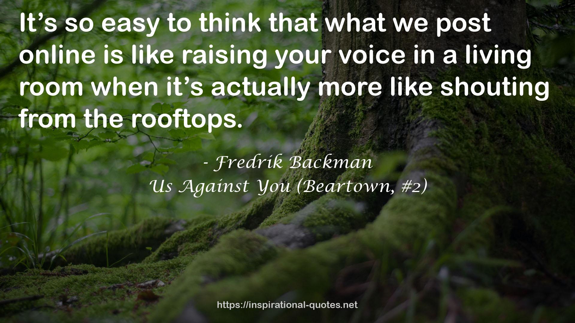 Us Against You (Beartown, #2) QUOTES