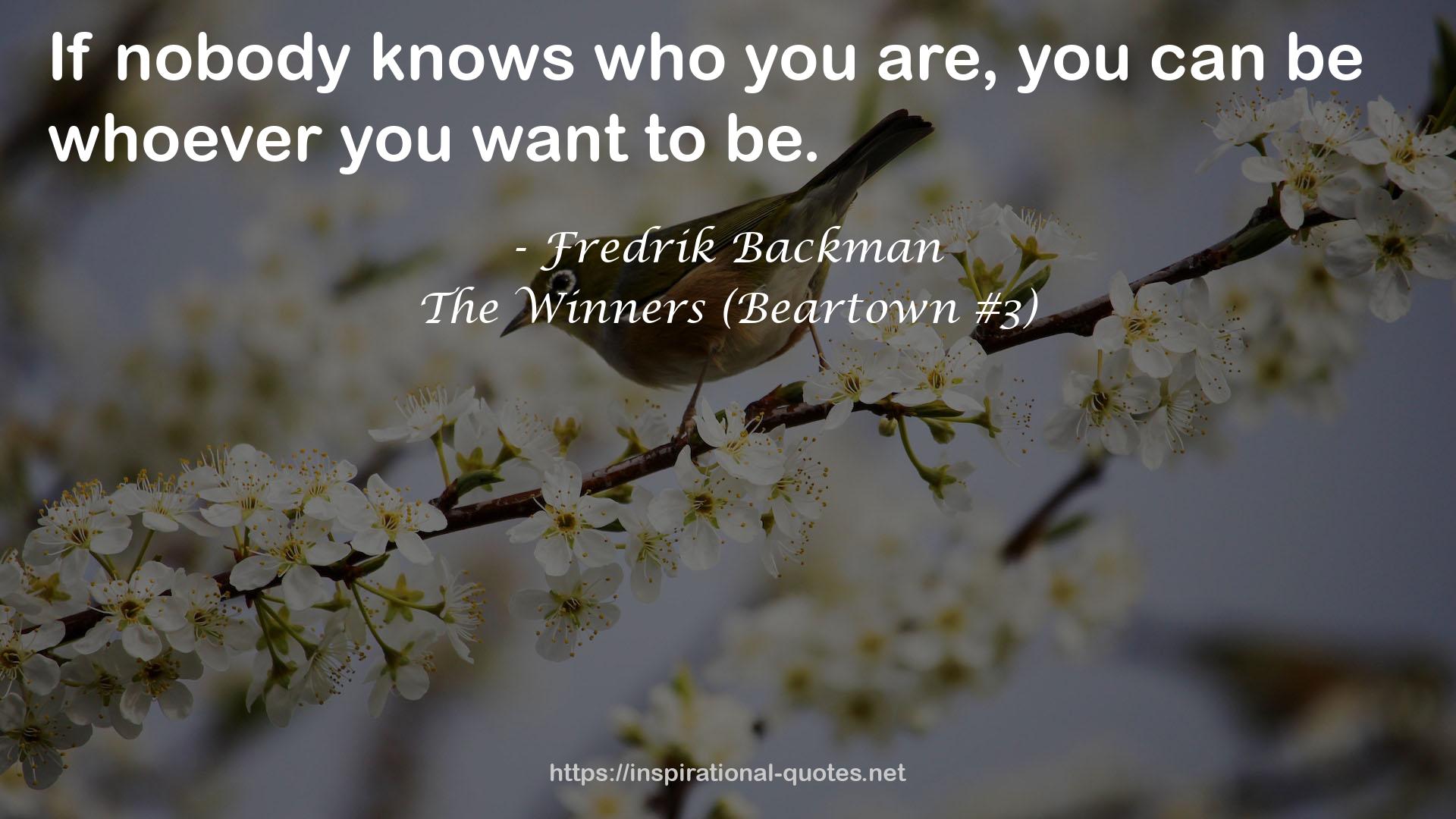 The Winners (Beartown #3) QUOTES