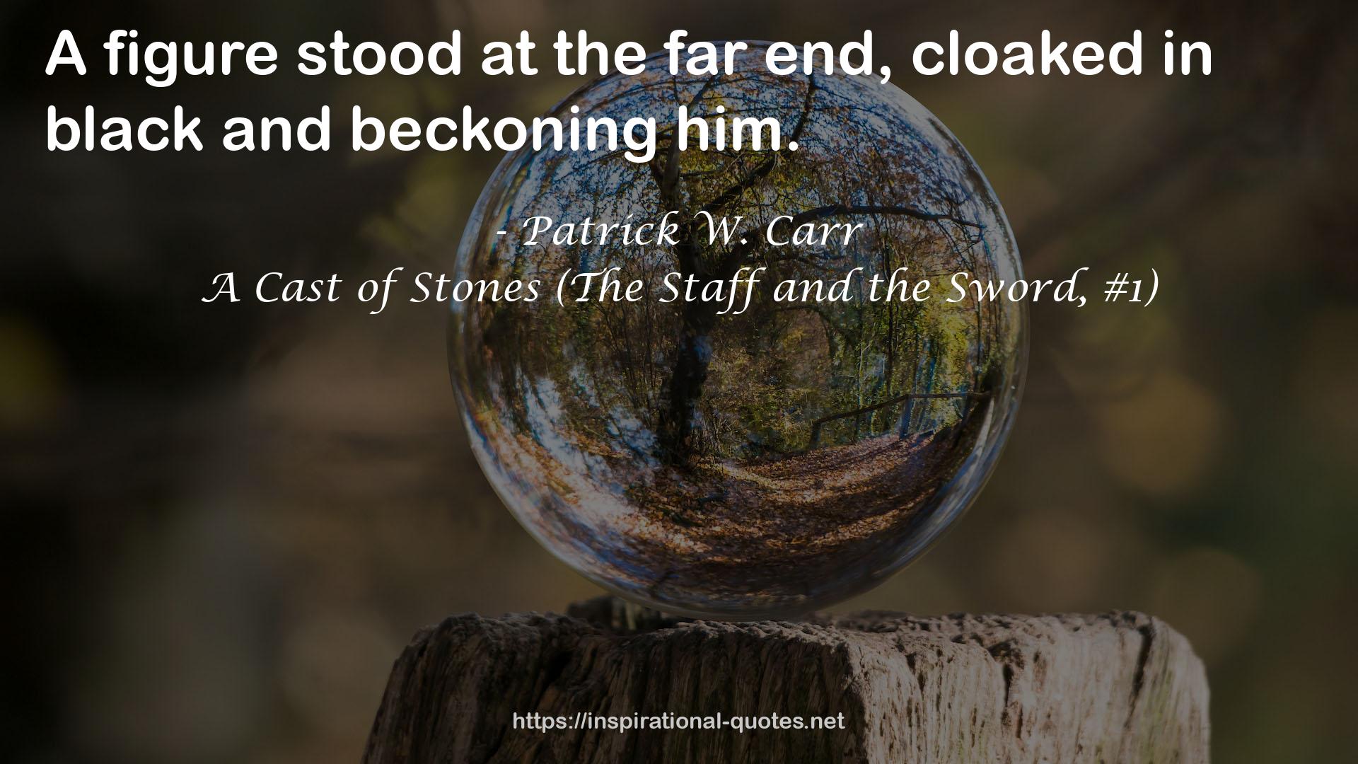 A Cast of Stones (The Staff and the Sword, #1) QUOTES