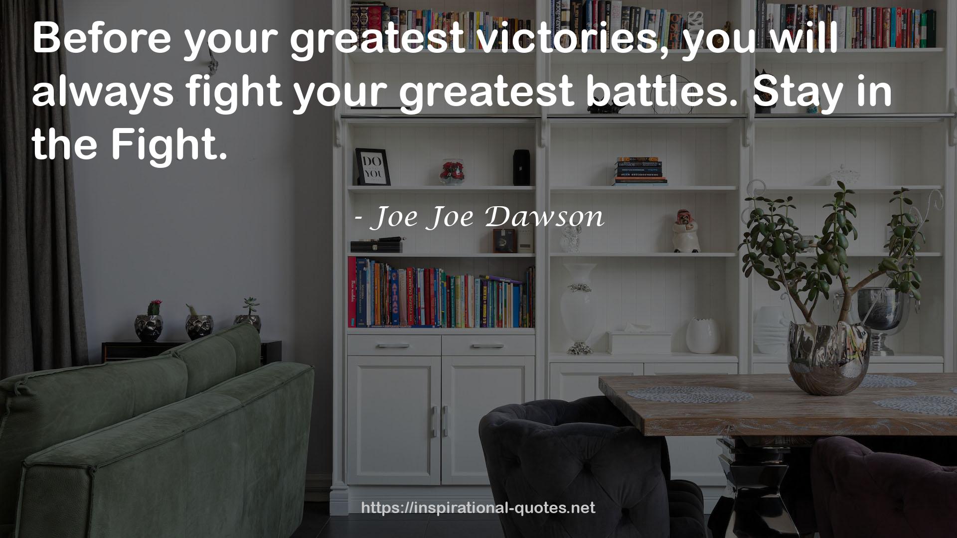 Joe Joe Dawson QUOTES