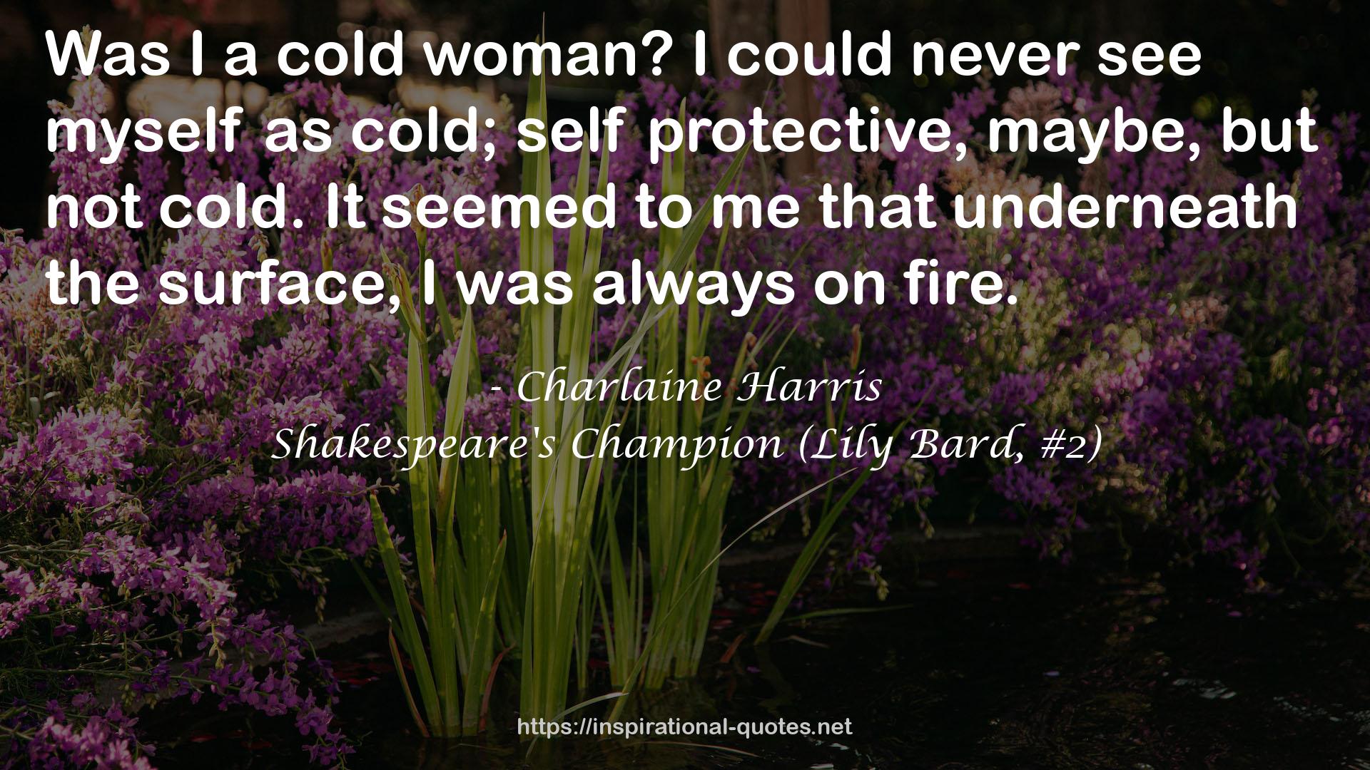 Shakespeare's Champion (Lily Bard, #2) QUOTES
