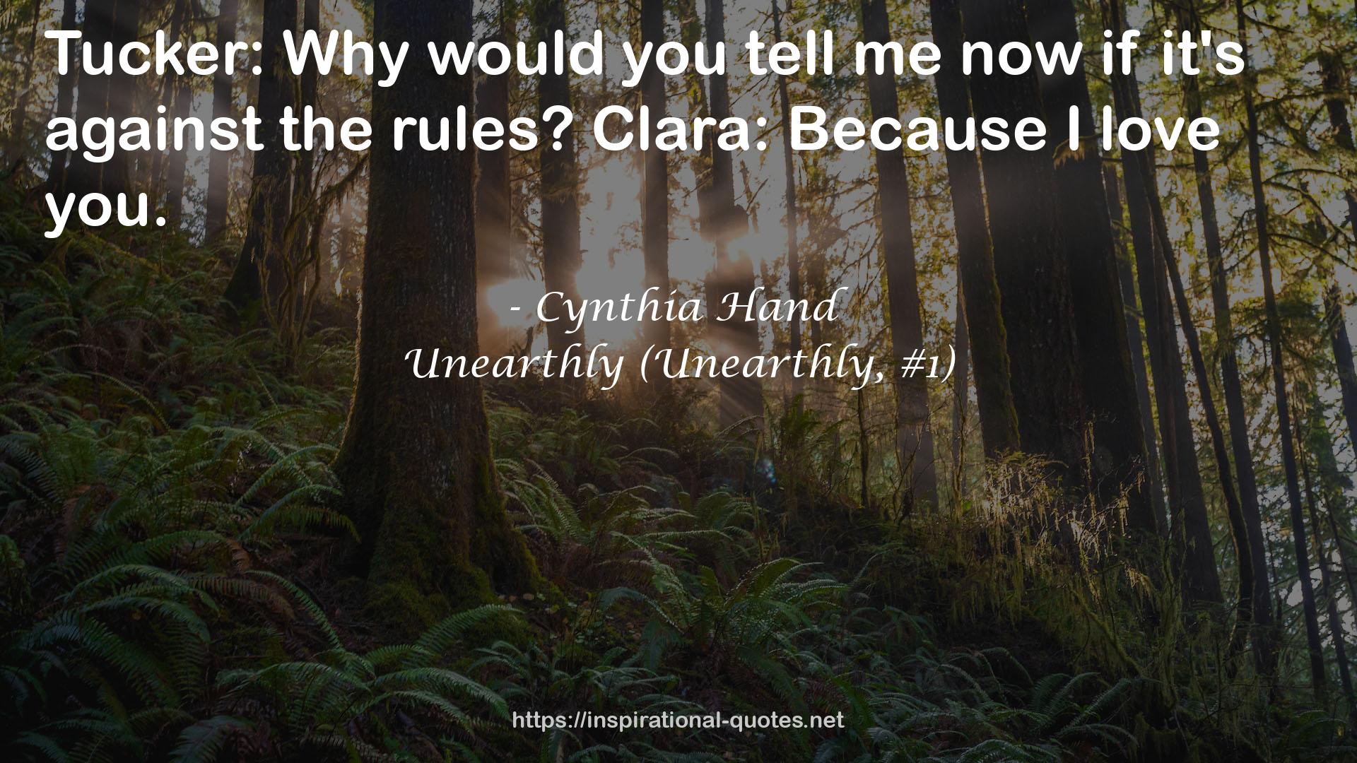Unearthly (Unearthly, #1) QUOTES