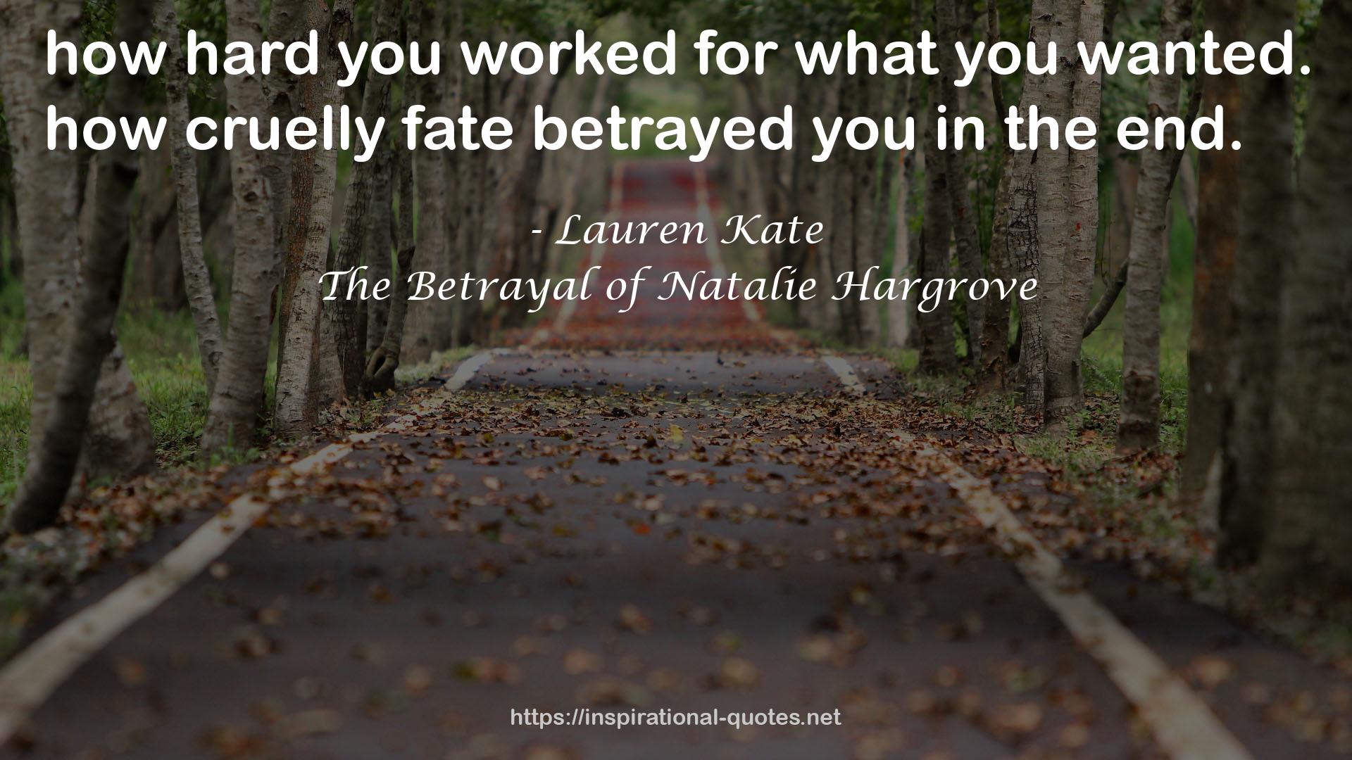 The Betrayal of Natalie Hargrove QUOTES