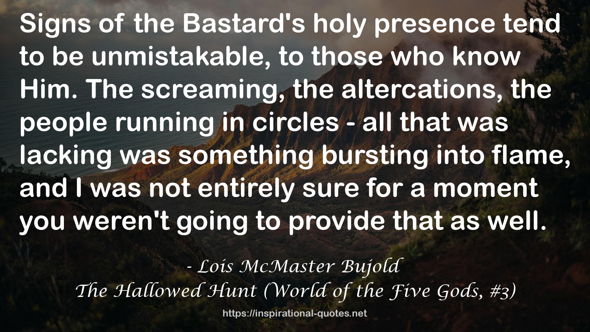 The Hallowed Hunt (World of the Five Gods, #3) QUOTES