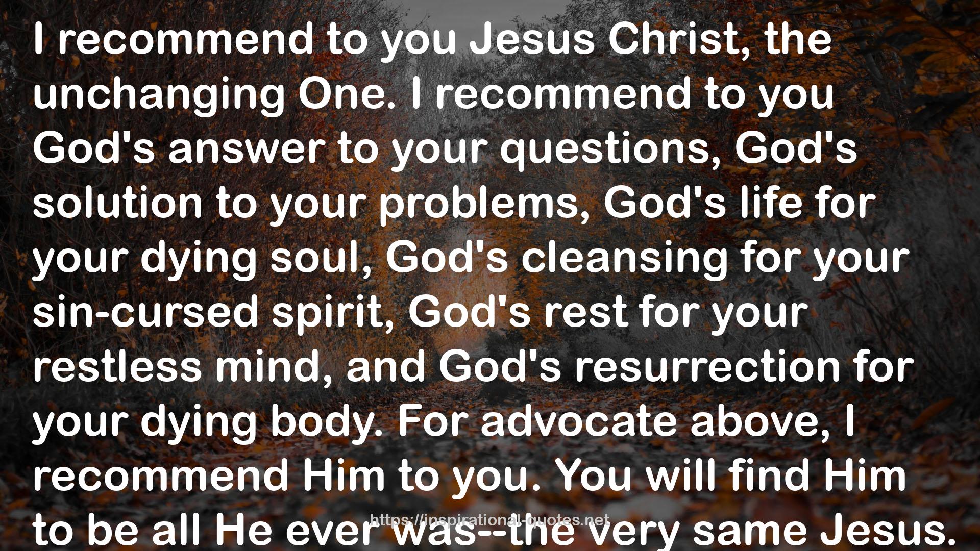 God's answer  QUOTES