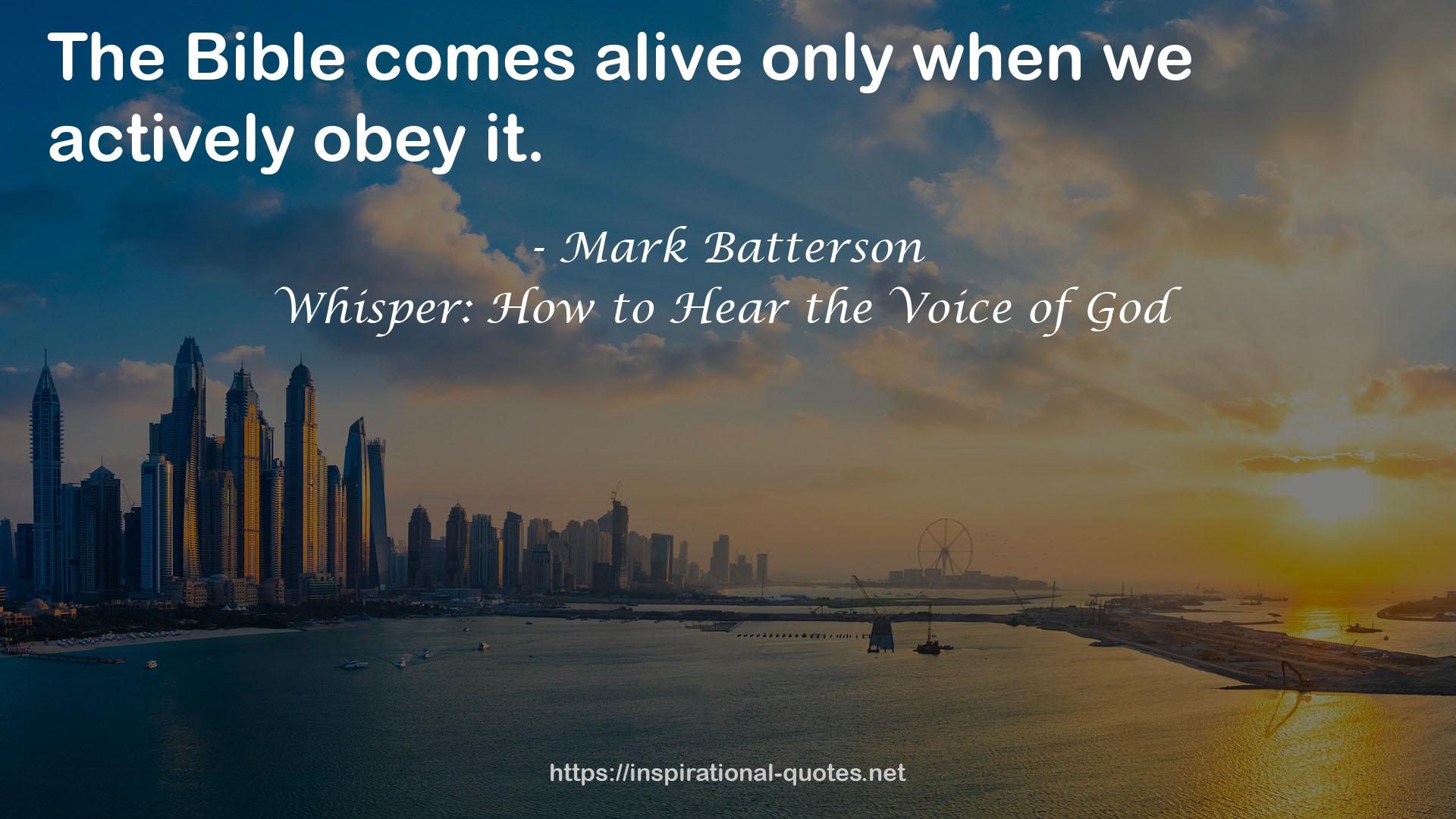Whisper: How to Hear the Voice of God QUOTES