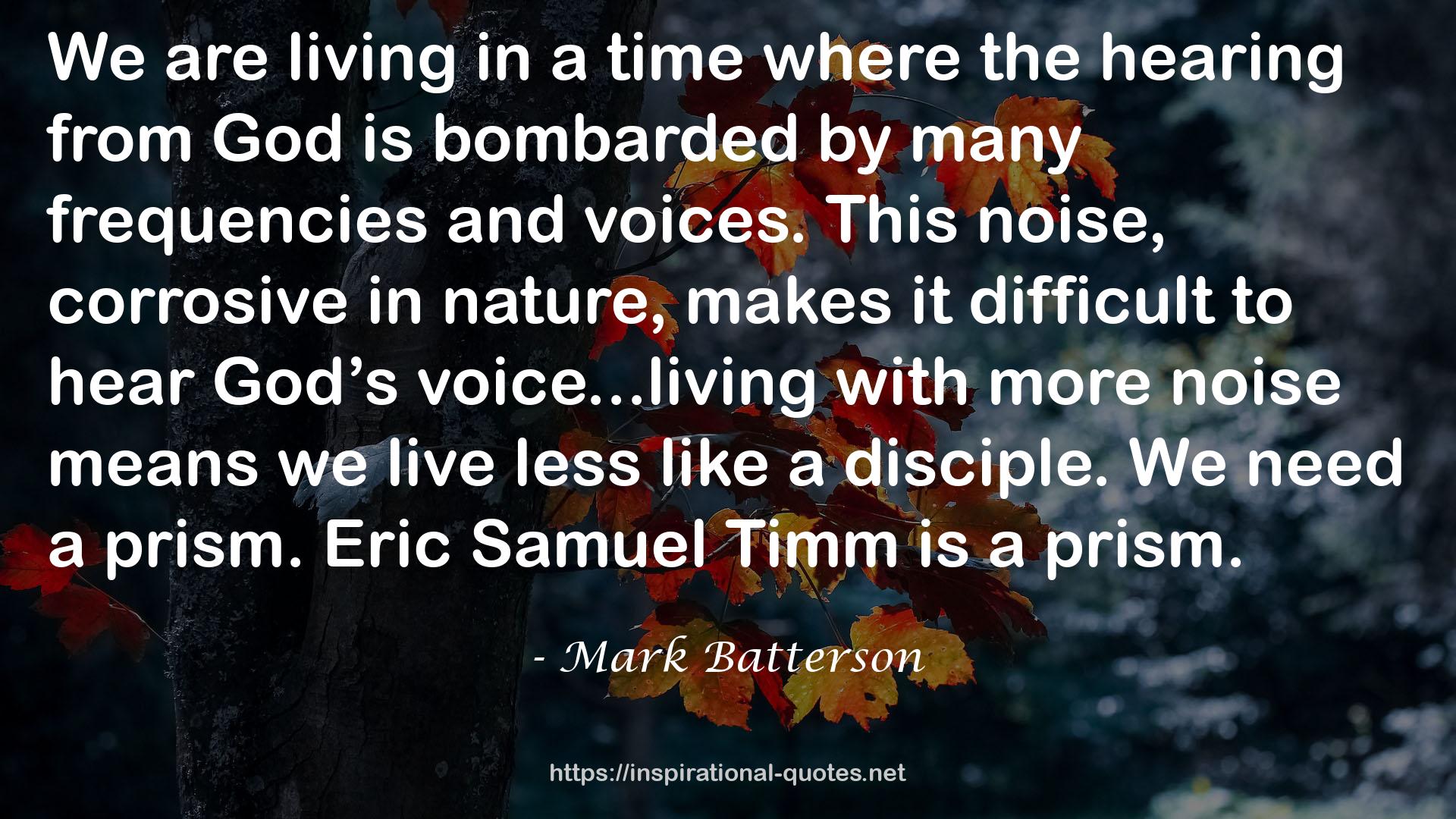 Eric Samuel Timm  QUOTES