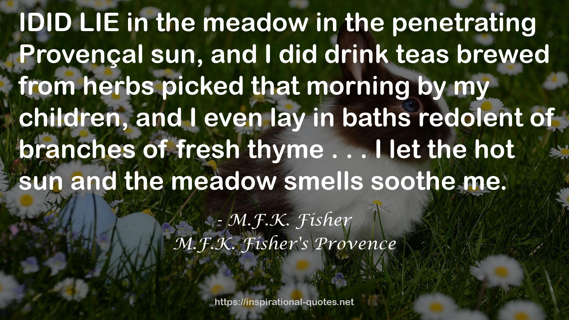 M.F.K. Fisher's Provence QUOTES
