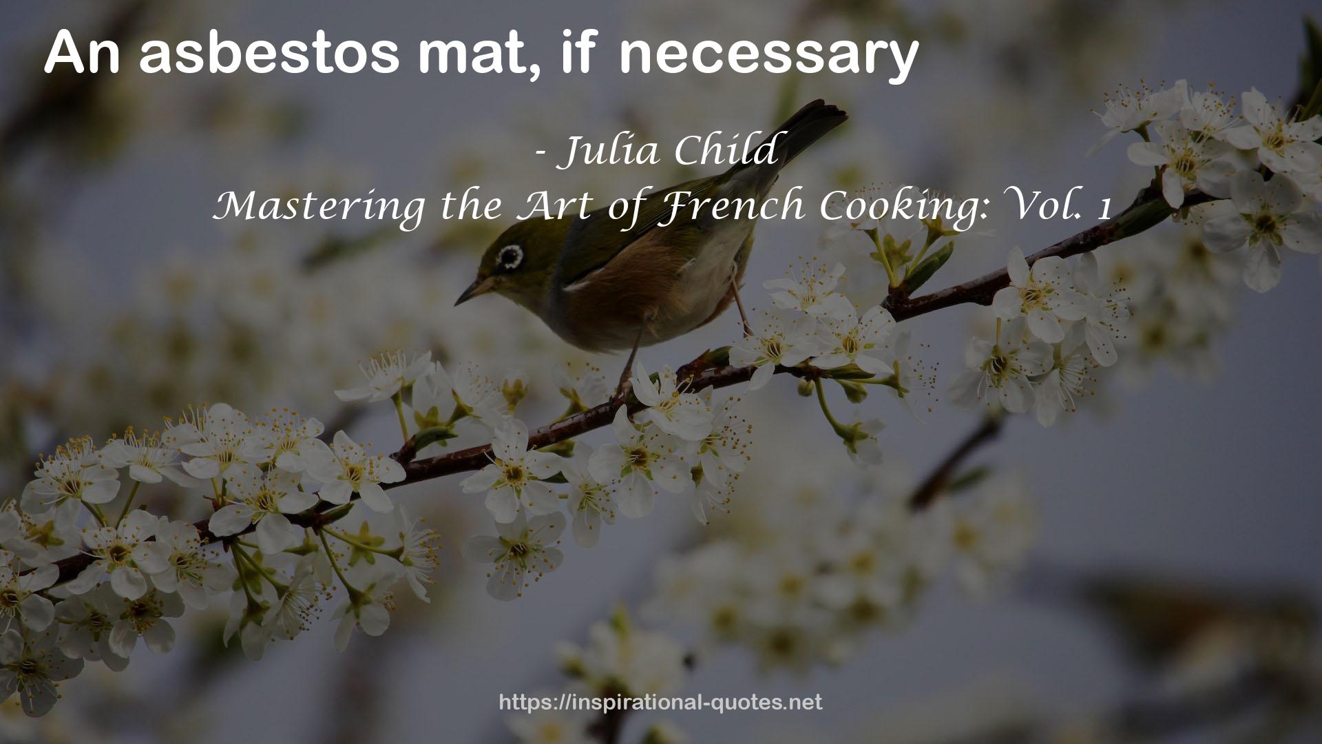 Mastering the Art of French Cooking: Vol. 1 QUOTES