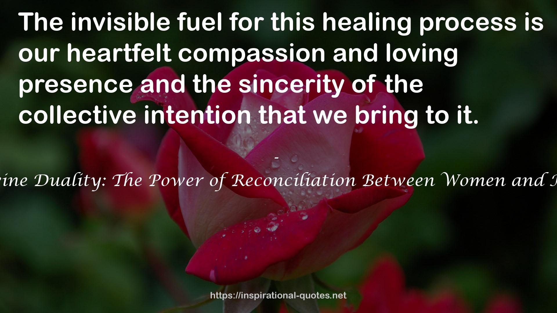 our heartfelt compassion  QUOTES